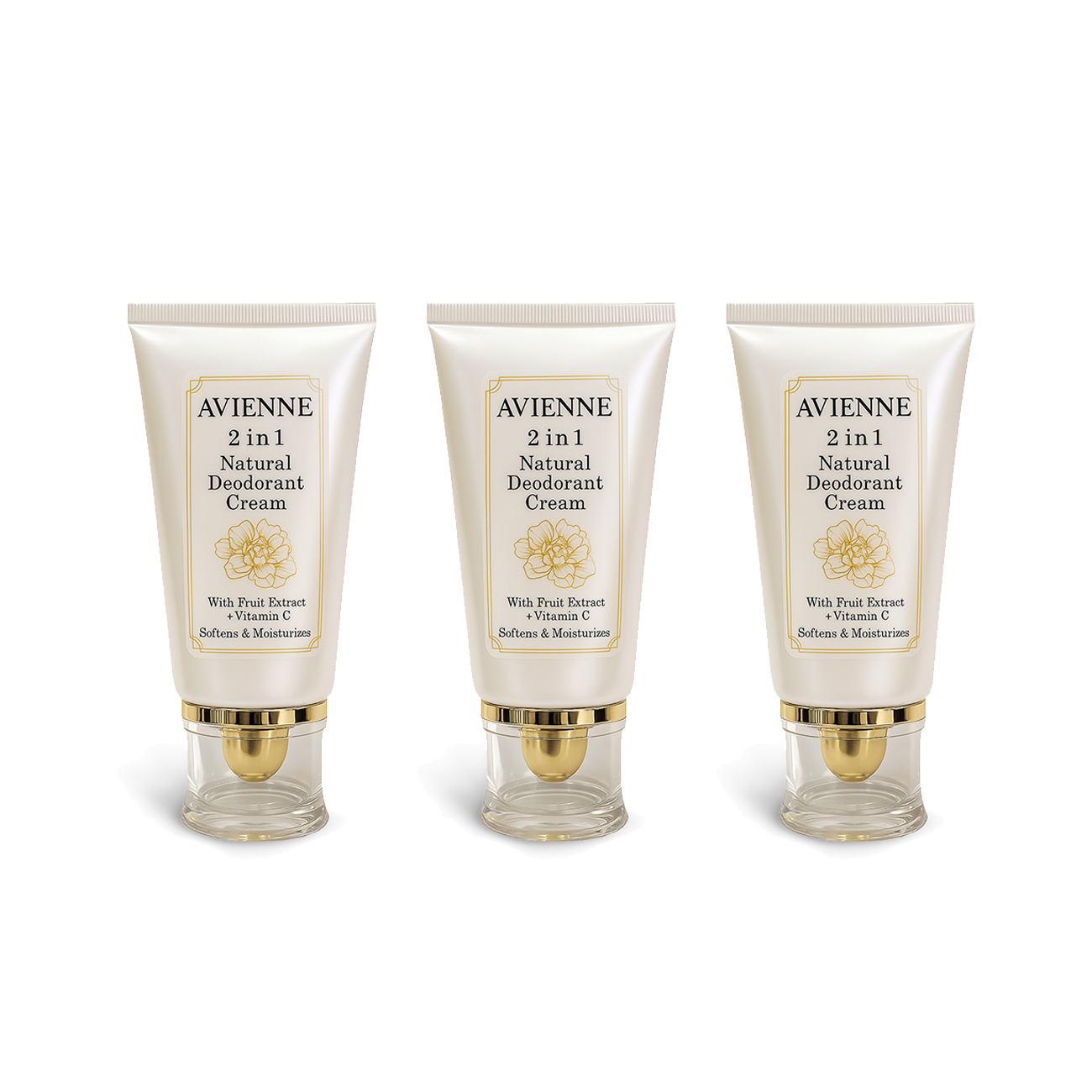 3pcs Avienne 2IN1 Natural Deodorant