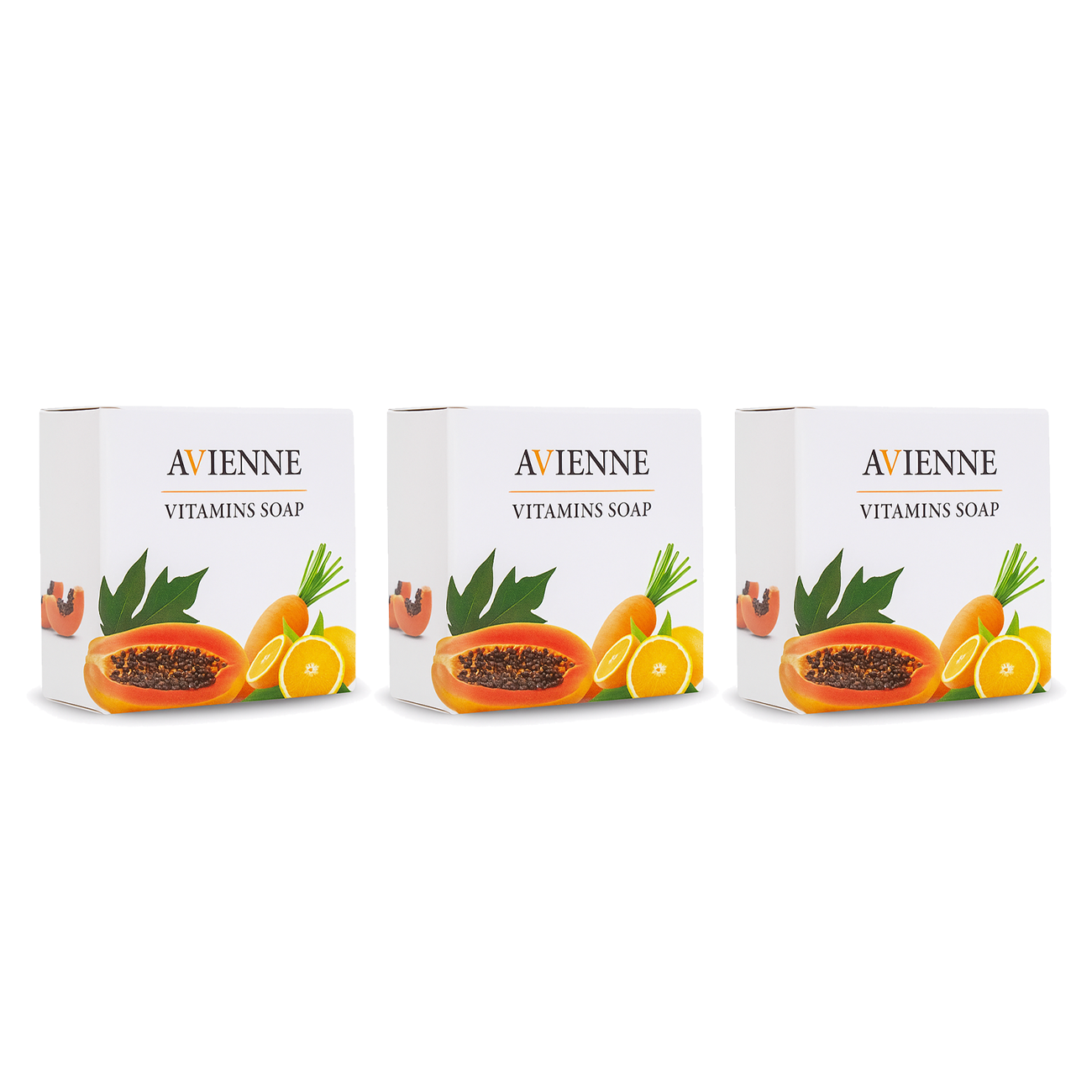 3 pcs Avienne Vitamin Soap