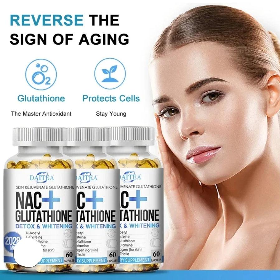 GLUTATHIONE + NAC SKIN BRIGHTENING CAPS